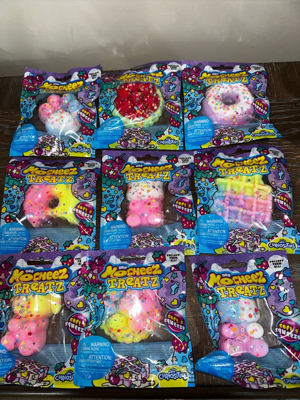 VIRAL New Orb Mocheez Treatz Lot Of 9 Taba Squishy COLLECTORS ITEM treats